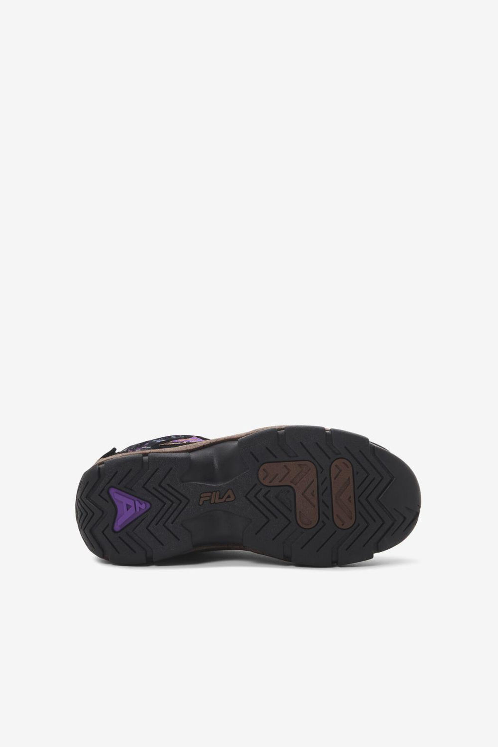 FILA Big Kids' Grant Hill 2 Outdoor 972 BLACK / PINECONE / ELECTRIC PURPLE | Kids Grant Hill
