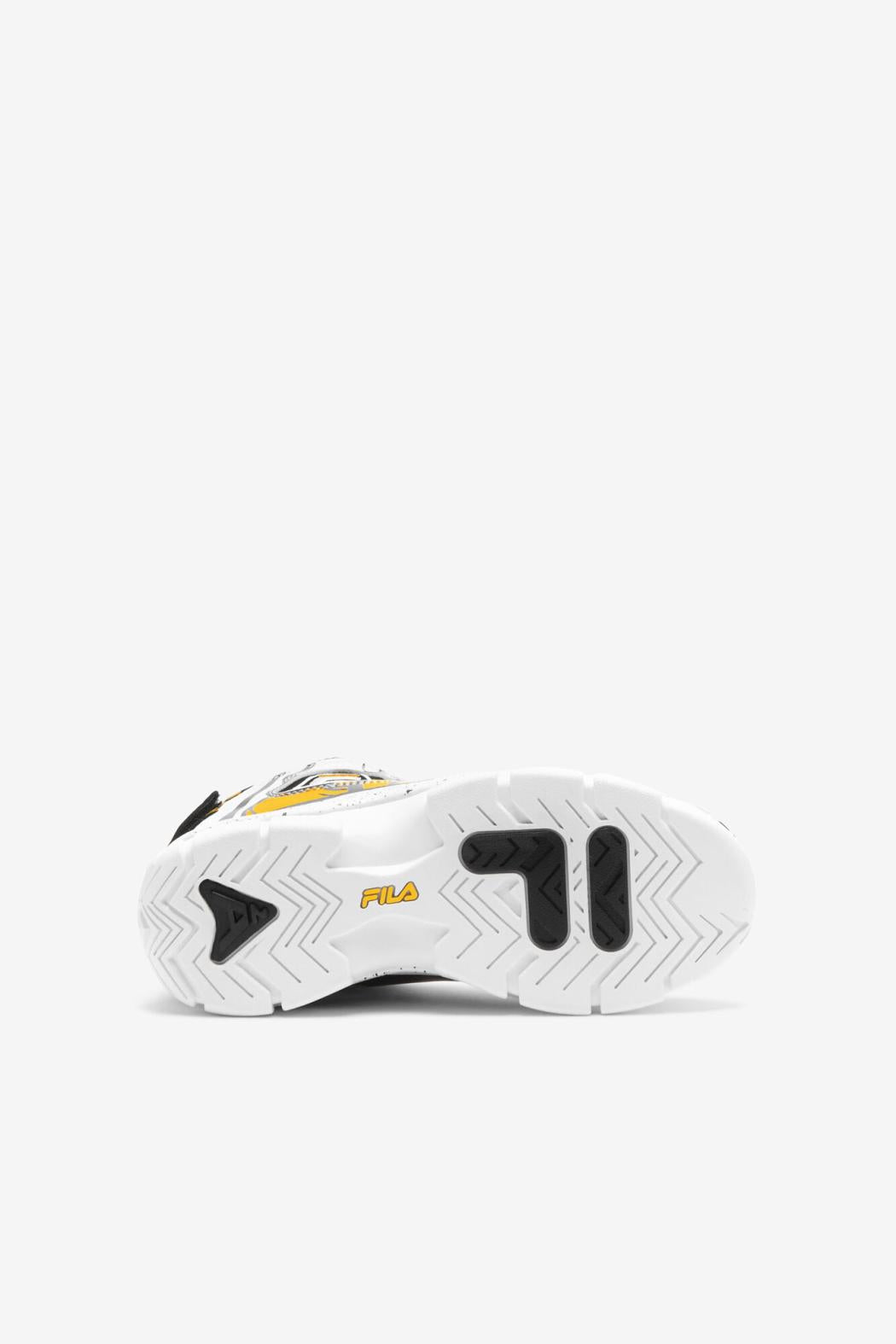 FILA Big Kids' Grant Hill 2 Racing 115 WHITE / BLACK / LEMON | Kids Grant Hill
