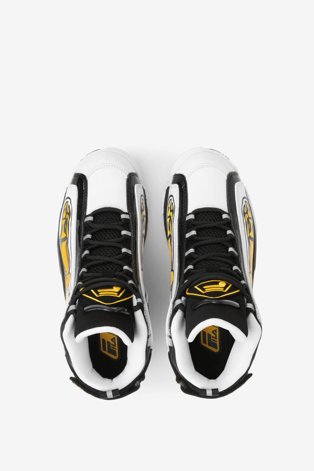 FILA Big Kids' Grant Hill 2 Racing 115 WHITE / BLACK / LEMON | Kids Grant Hill