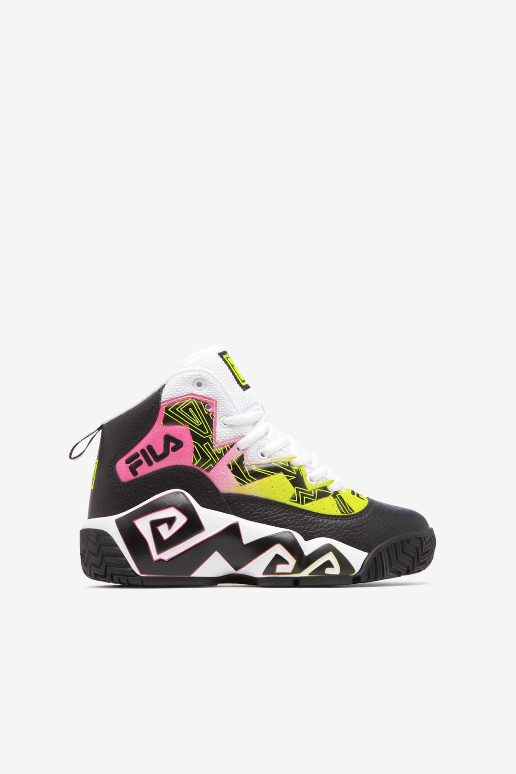 FILA Big Kids' MB 016 BLACK / SAFETY YELLOW / WHITE | Kids Big Kids (3.5-7)
