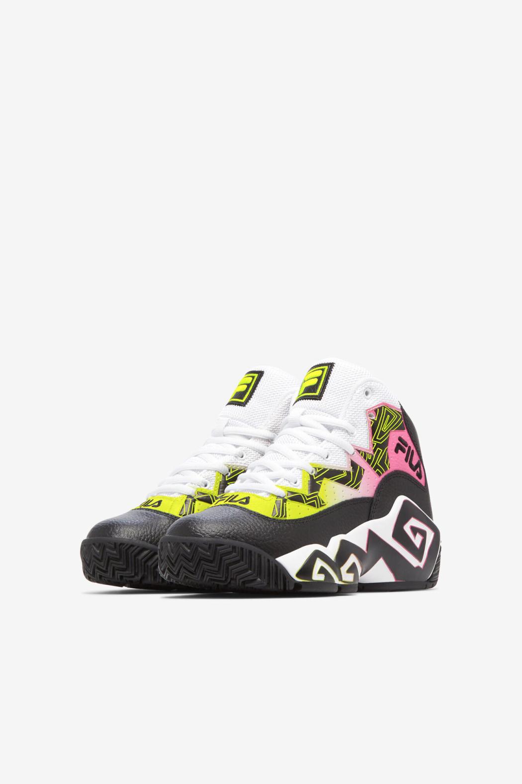 FILA Big Kids' MB 016 BLACK / SAFETY YELLOW / WHITE | Kids Big Kids (3.5-7)