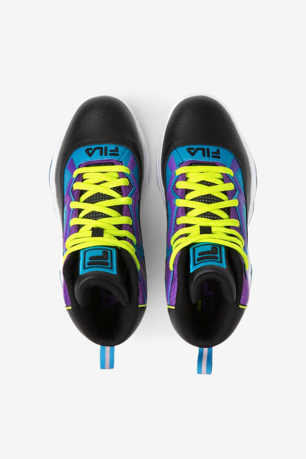 FILA Big Kids' Mb 043 BLACK / SAFETY YELLOW / ELECTRIC PURPLE | Kids Big Kids (3.5-7)