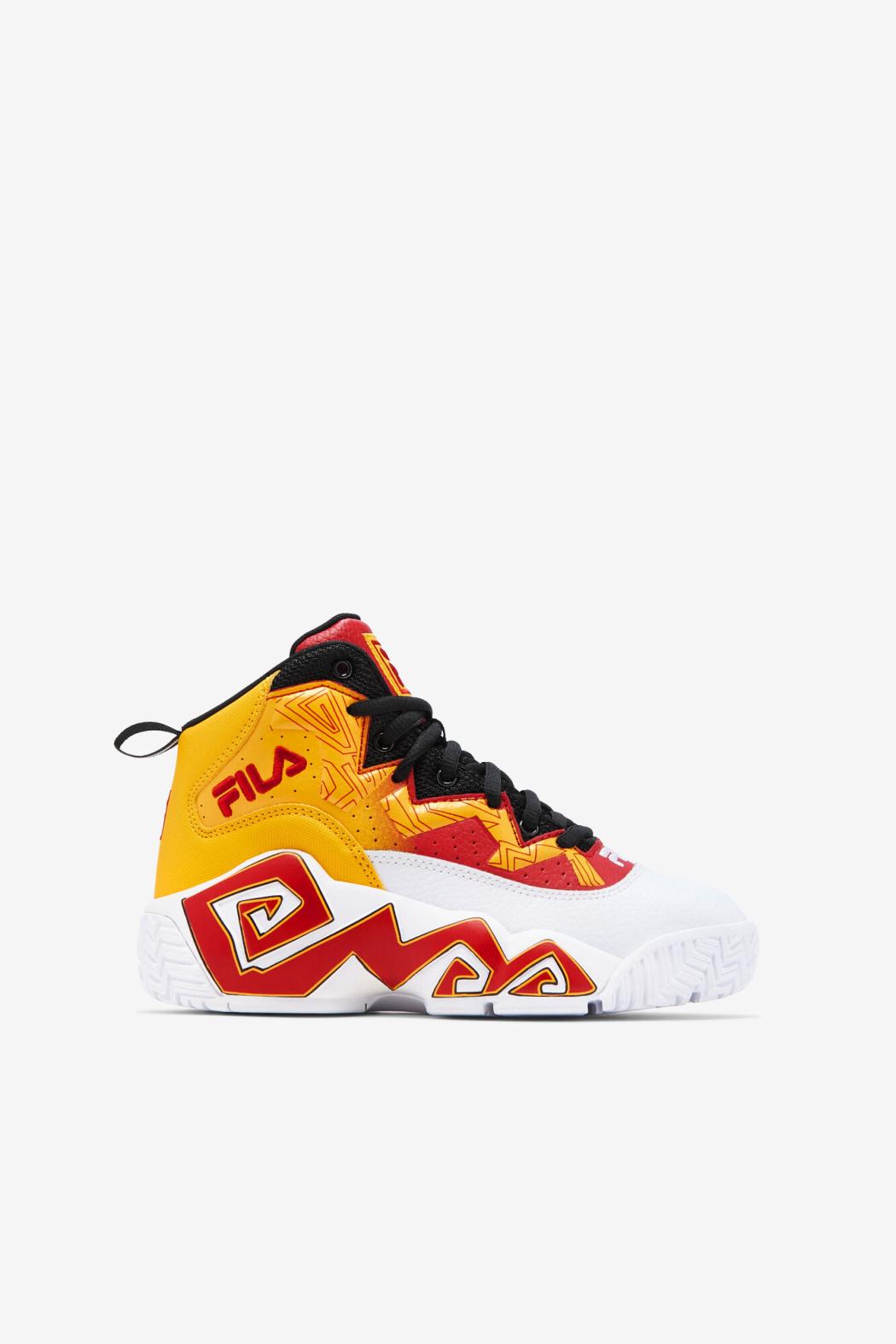FILA Big Kids' Mb 123 WHITE / GOLD FUSION / FILA RED | Kids MB