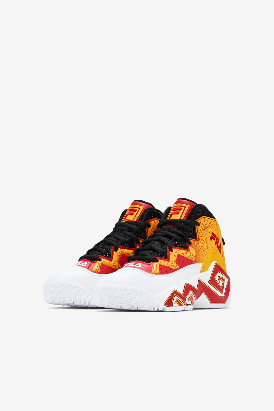 FILA Big Kids' Mb 123 WHITE / GOLD FUSION / FILA RED | Kids MB