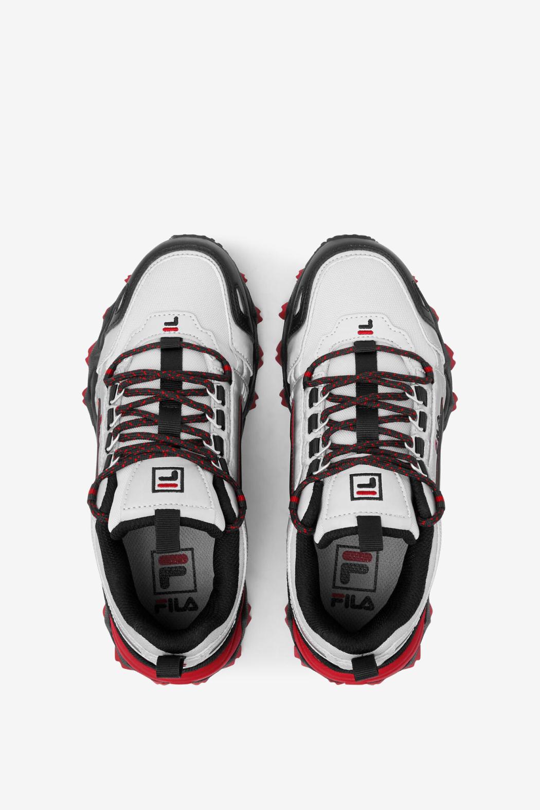 FILA Big Kids' Oakmont TR 053 METALLIC SILVER / BLACK / FILA RED | Kids Big Kids (3.5-7)