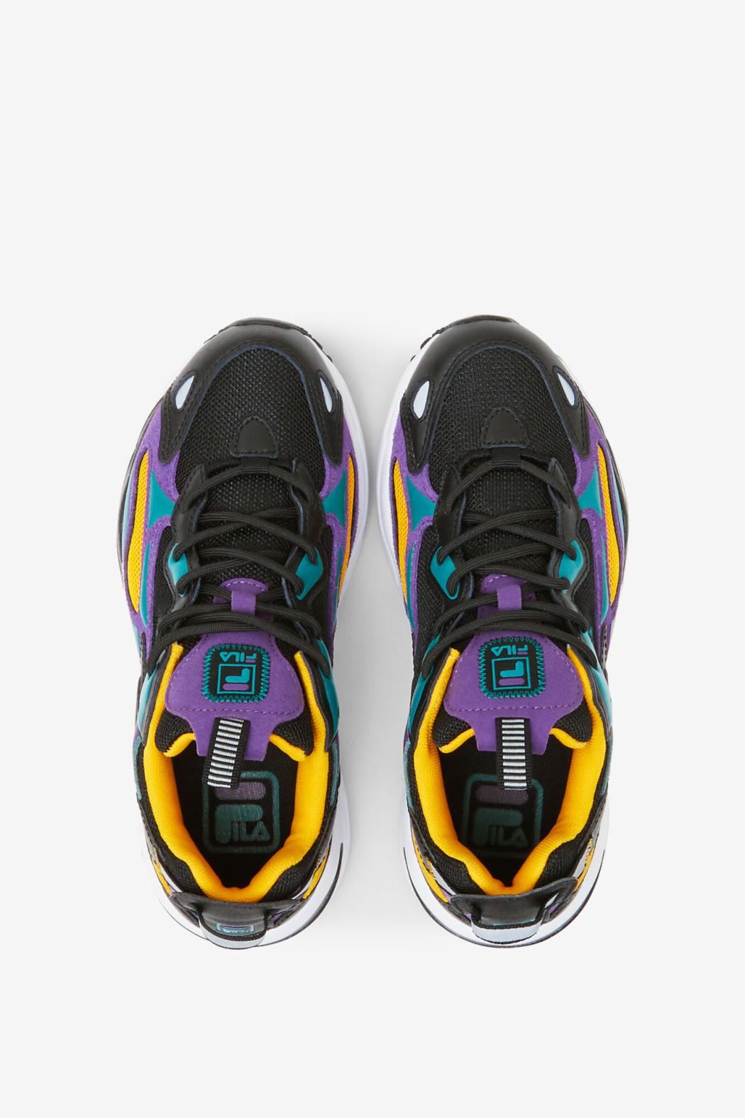 FILA Big Kids' Ray Tracer Apex 019 BLACK / IMPERIAL PURPLE / WHITE | Kids Ray Tracer