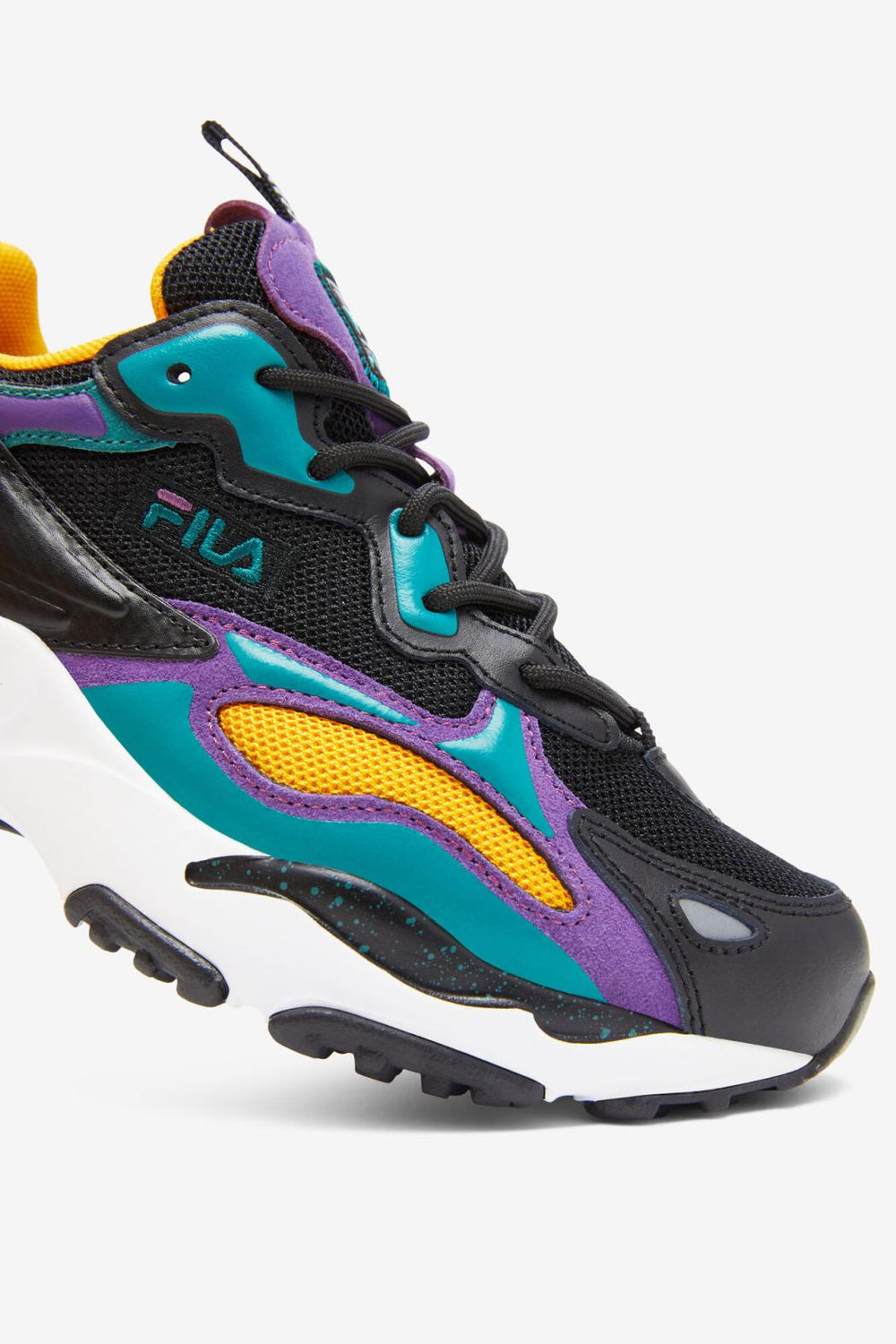FILA Big Kids' Ray Tracer Apex 019 BLACK / IMPERIAL PURPLE / WHITE | Kids Ray Tracer