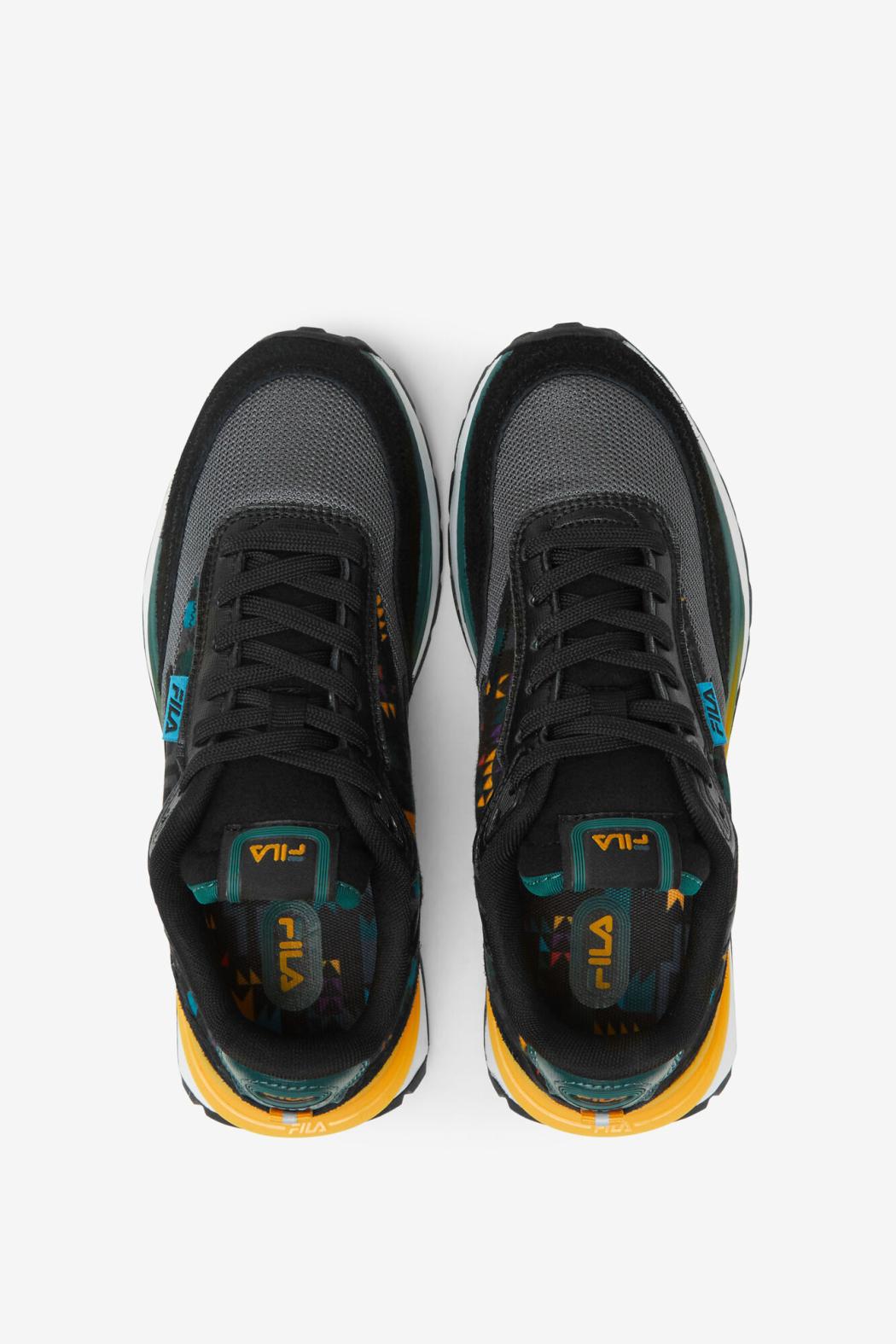 FILA Big Kids' Renno 014 BLACK / JUNE BUG / SAFFRON | Kids Big Kids (3.5-7)