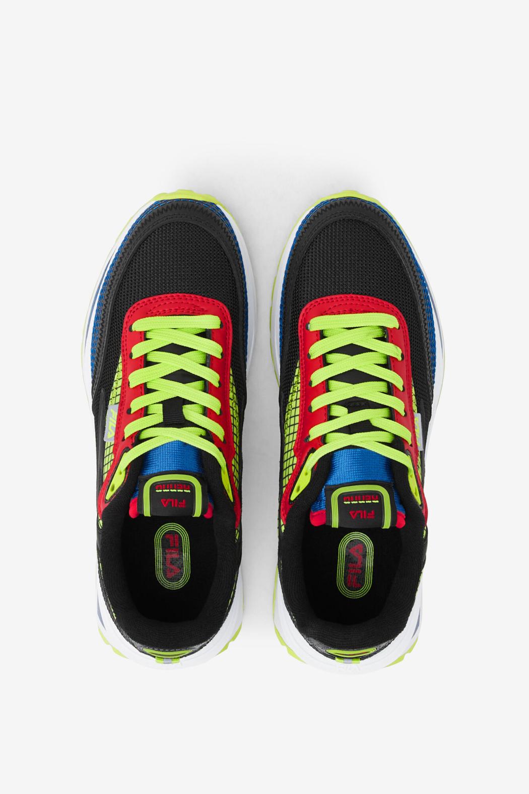 FILA Big Kids' Renno 027 BLACK / PRINCE BLUE / FILA RED | Kids Big Kids (3.5-7)