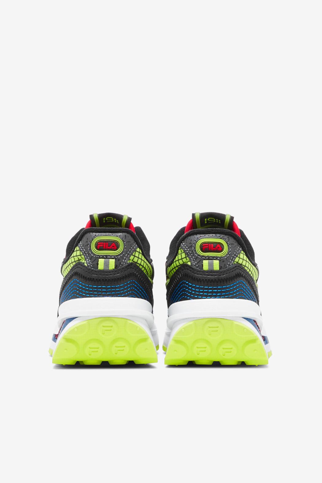 FILA Big Kids' Renno 027 BLACK / PRINCE BLUE / FILA RED | Kids Big Kids (3.5-7)