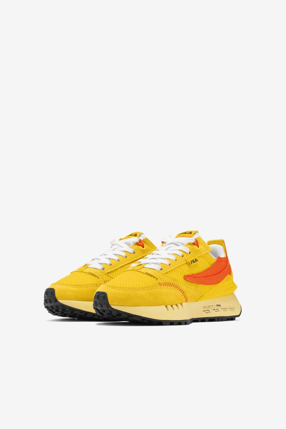 FILA Big Kids' Renno N-Generation 736 LEMON / RED ORANGE / MELLOW YELLOW | Kids Big Kids (3.5-7)