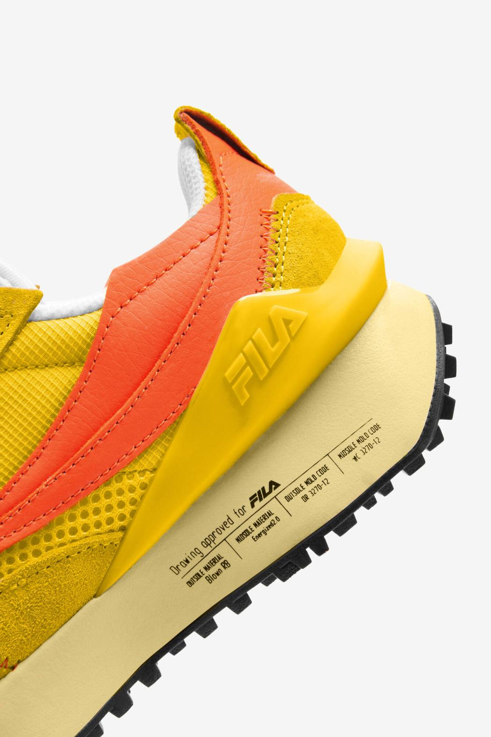 FILA Big Kids' Renno N-Generation 736 LEMON / RED ORANGE / MELLOW YELLOW | Kids Big Kids (3.5-7)