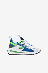 FILA Big Kids' Sandenal 143 WHITE / PRINCE BLUE / GREEN GECKO | Kids Big Kids (3.5-7)