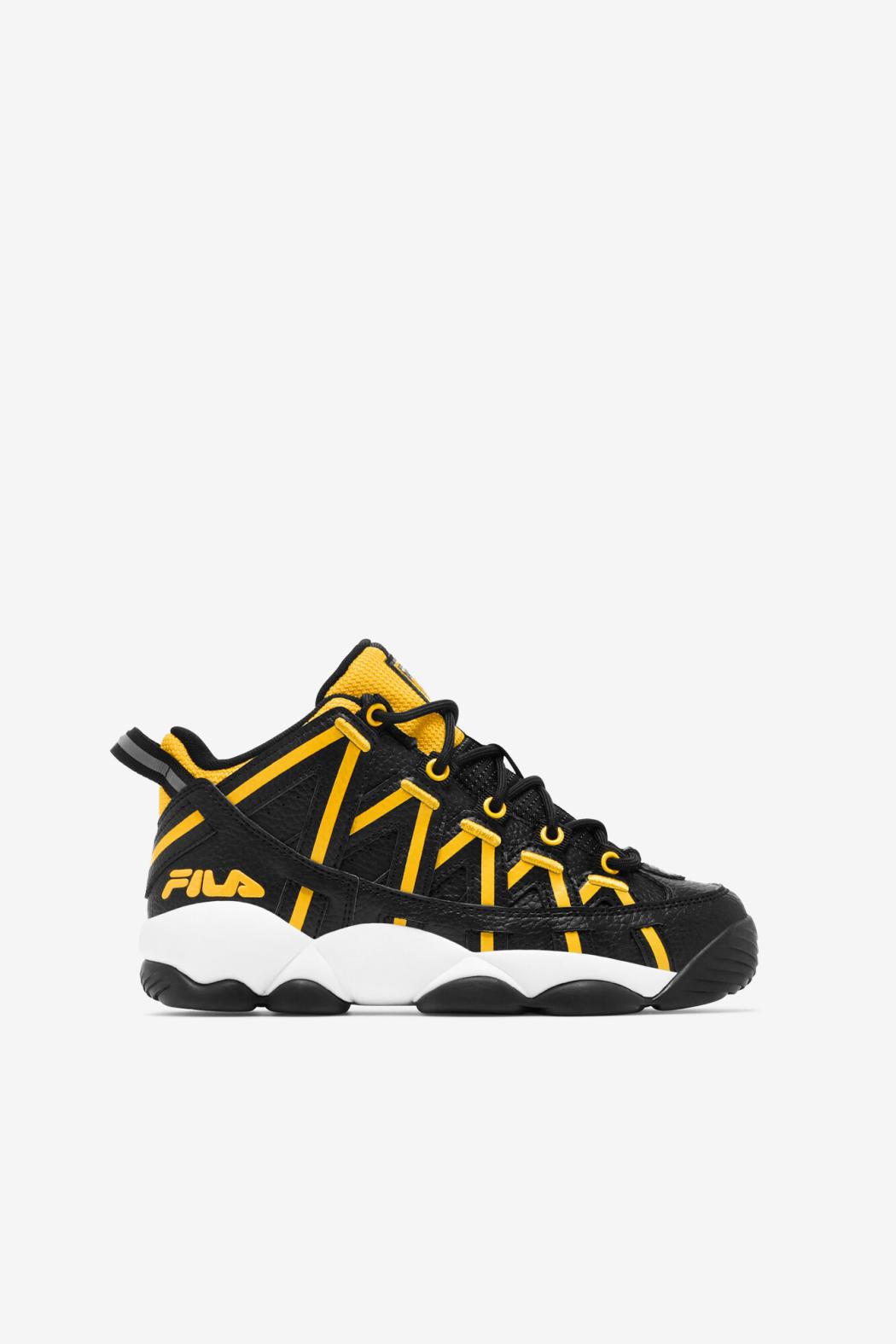FILA Big Kids' Stackhouse Spaghetti 016 BLACK / LEMON / WHITE | Kids Big Kids (3.5-7)