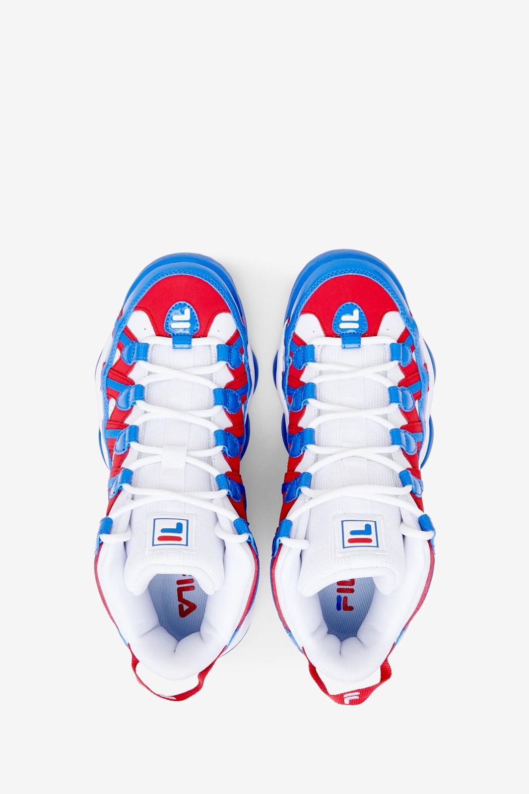 FILA Big Kids' Stackhouse Spaghetti 125 WHITE / FILA RED / PRINCE BLUE | Kids Big Kids (3.5-7)