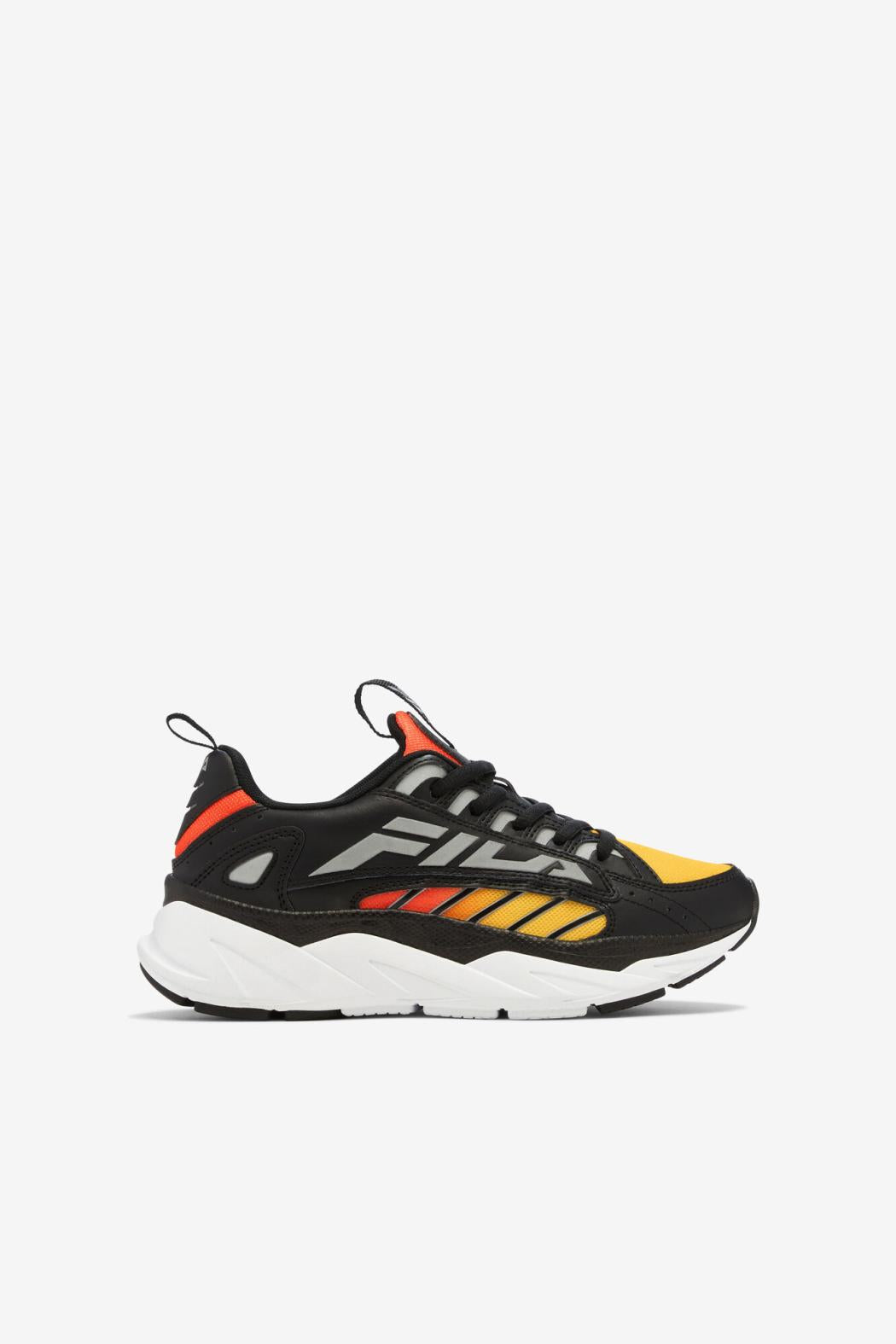 FILA Big Kids' Surefire 033 BLACK / LEMON / RED ORANGE | Kids Big Kids (3.5-7)
