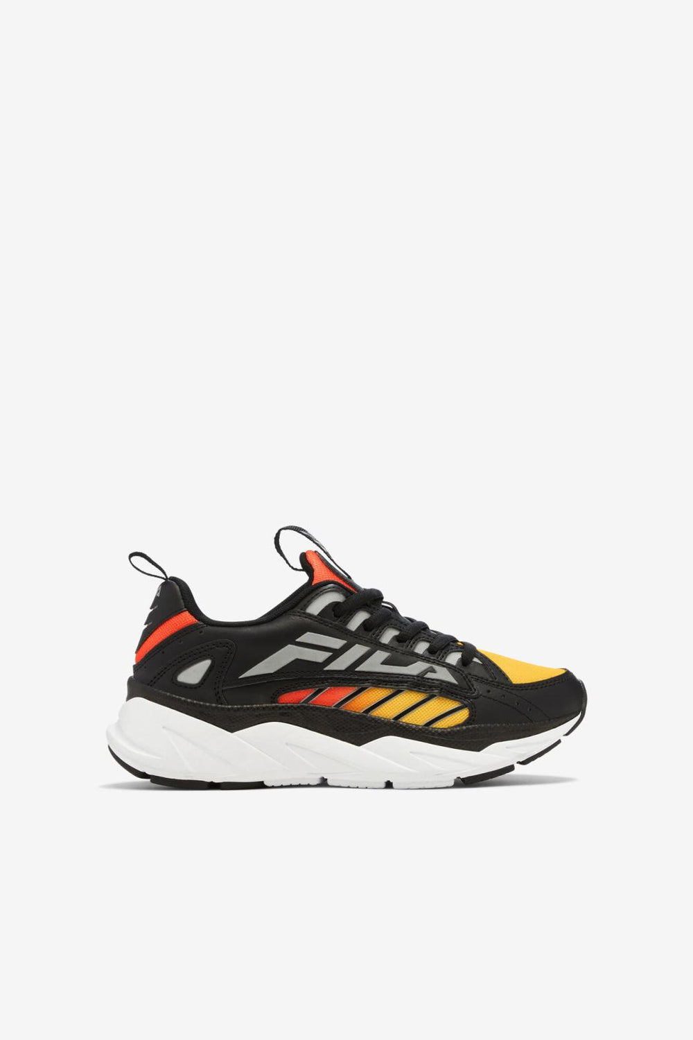 FILA Big Kids' Surefire 033 BLACK / LEMON / RED ORANGE | Kids Big Kids (3.5-7)