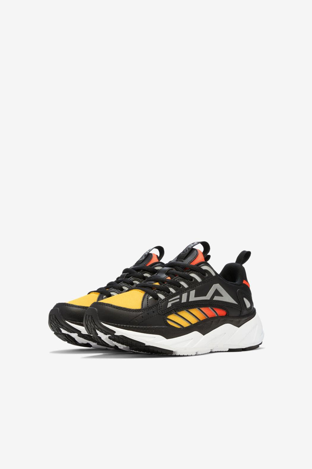 FILA Big Kids' Surefire 033 BLACK / LEMON / RED ORANGE | Kids Big Kids (3.5-7)
