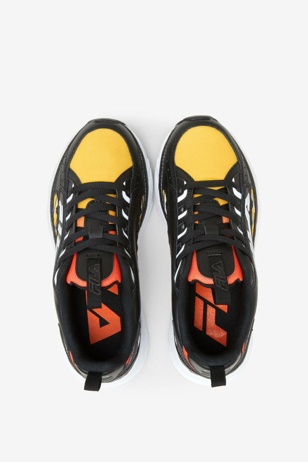 FILA Big Kids' Surefire 033 BLACK / LEMON / RED ORANGE | Kids Big Kids (3.5-7)