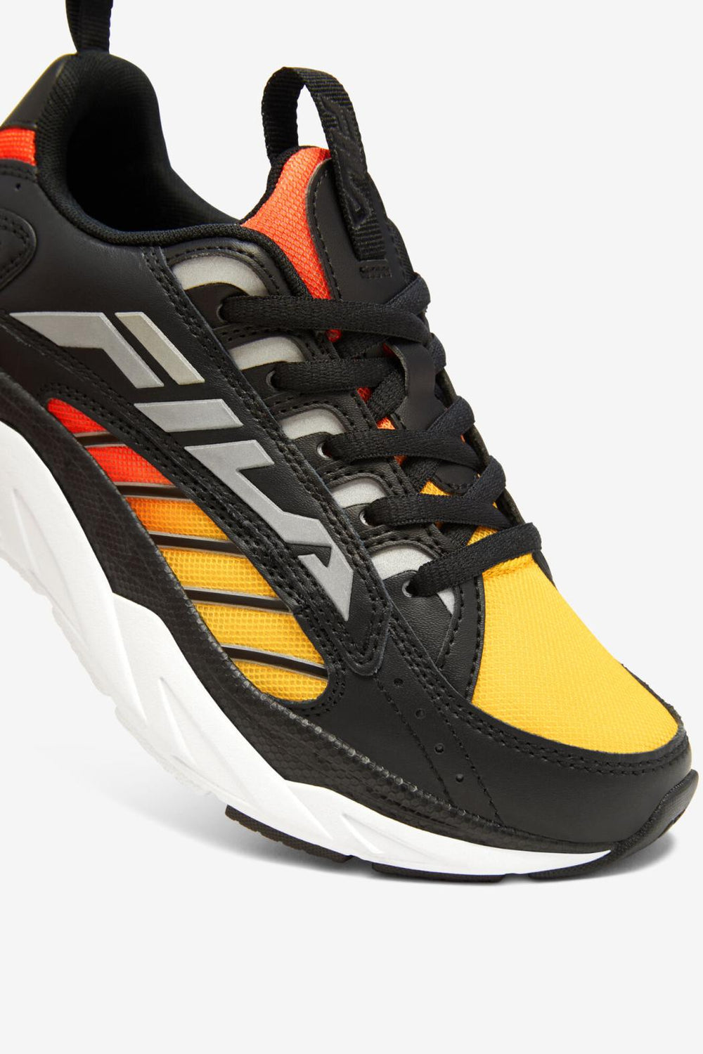 FILA Big Kids' Surefire 033 BLACK / LEMON / RED ORANGE | Kids Big Kids (3.5-7)