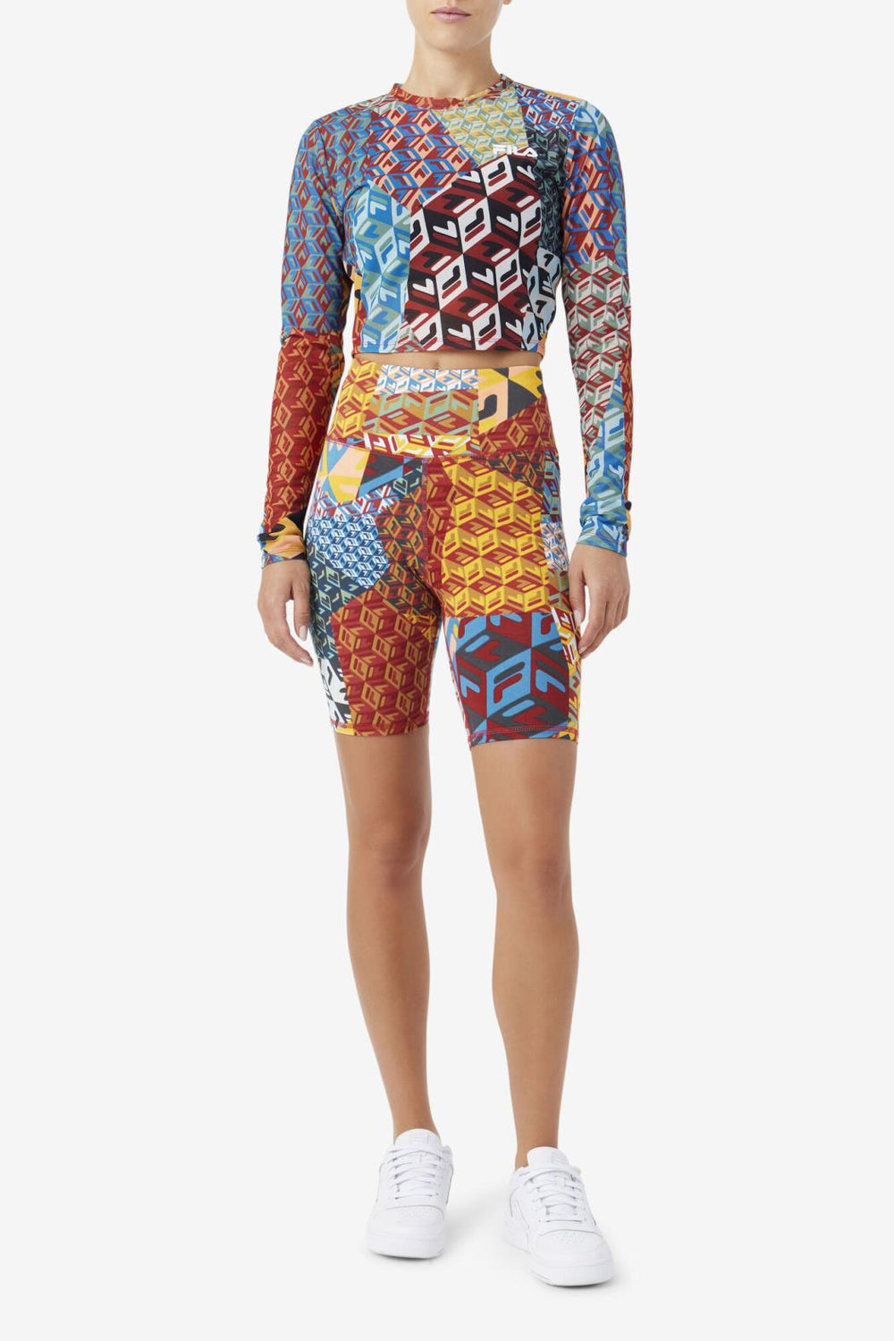 FILA Birdy Long Sleeve Top 933 MOONLIT OCEAN / RADIANT YELLOW / WHTE | Women Tops &amp; T-Shirts