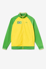 FILA Brazil Track Jacket 705 CYBER YELLOW / FERN GREEN / WHITE | Men Sweatsuits &amp; Tracksuits