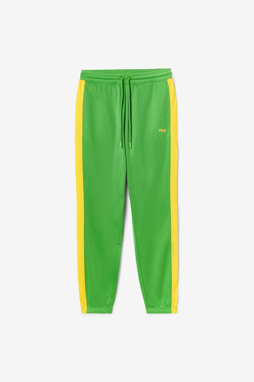 FILA Brazil Track Pant 331 FERN GREEN / CYBER YELLOW | Men Sweatsuits &amp; Tracksuits