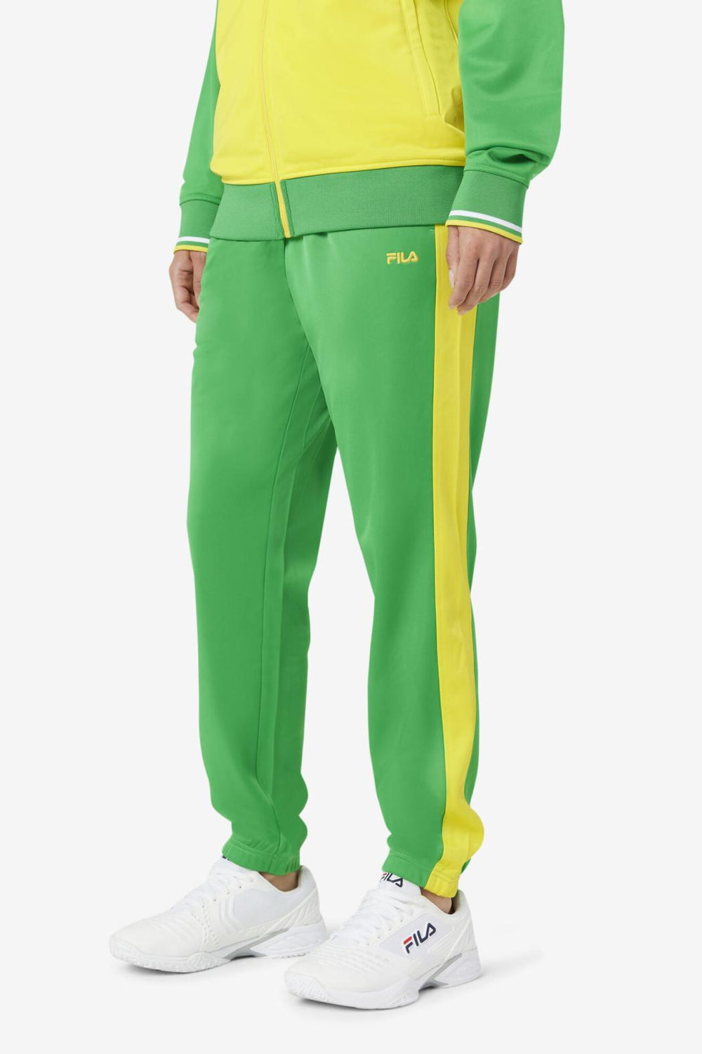FILA Brazil Track Pant 331 FERN GREEN / CYBER YELLOW | Men Sweatsuits &amp; Tracksuits