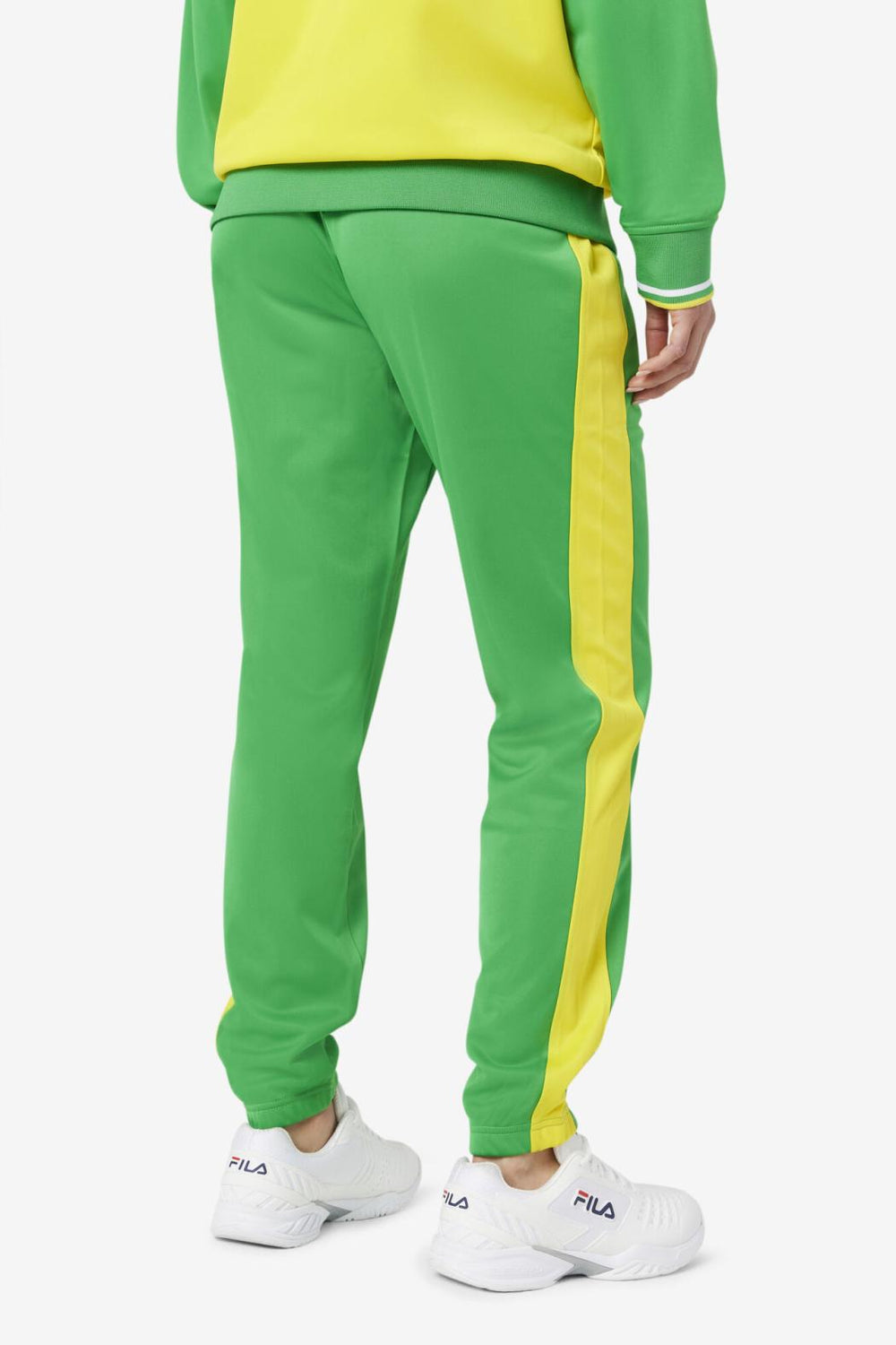 FILA Brazil Track Pant 331 FERN GREEN / CYBER YELLOW | Men Sweatsuits &amp; Tracksuits