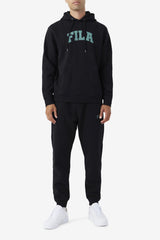 FILA Brook Hoodie 001 BLACK / BLUE SPRUCE | Men Sweatshirts &amp; Hoodies