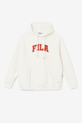 FILA Brook Hoodie 132 GARDENIA / FIERY RED | Men Sweatshirts &amp; Hoodies