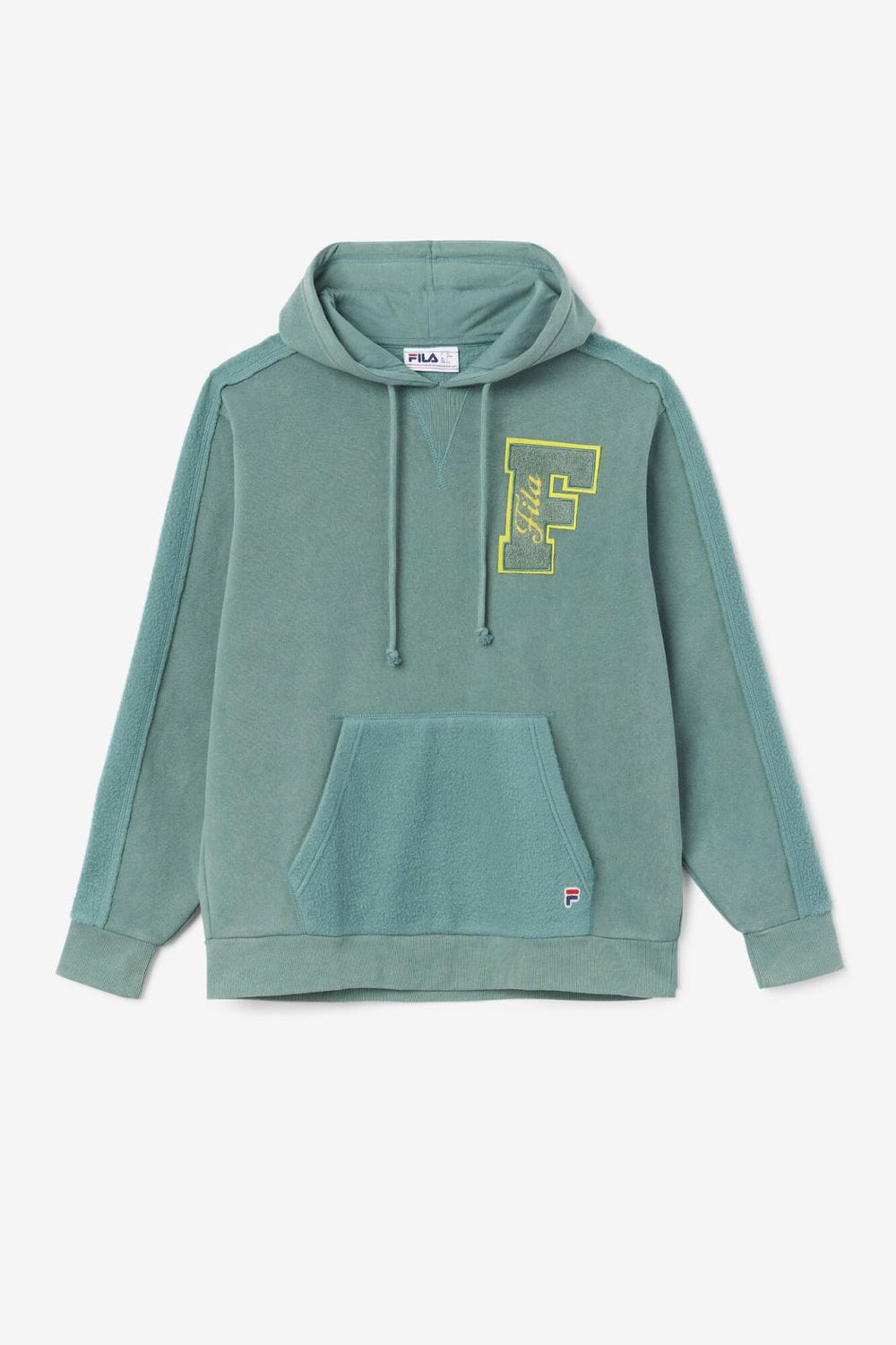 FILA Bryson Vintage Wash Hoodie 320 BLUE SPRUCE / MIMOSA | Men Sweatshirts &amp; Hoodies