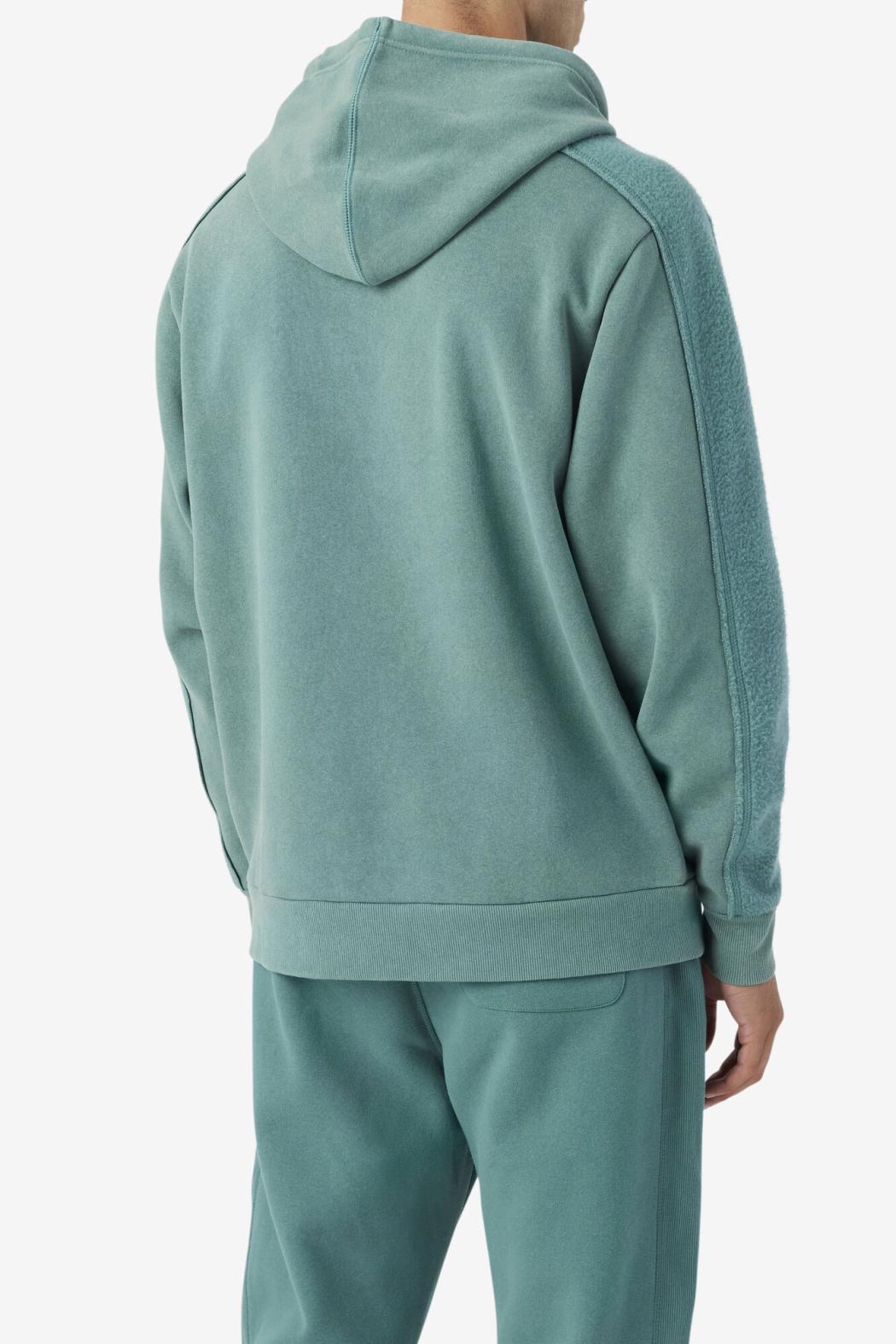 FILA Bryson Vintage Wash Hoodie 320 BLUE SPRUCE / MIMOSA | Men Sweatshirts &amp; Hoodies