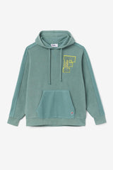 FILA Bryson Vintage Wash Hoodie 320 BLUE SPRUCE / MIMOSA | Men Sweatshirts &amp; Hoodies