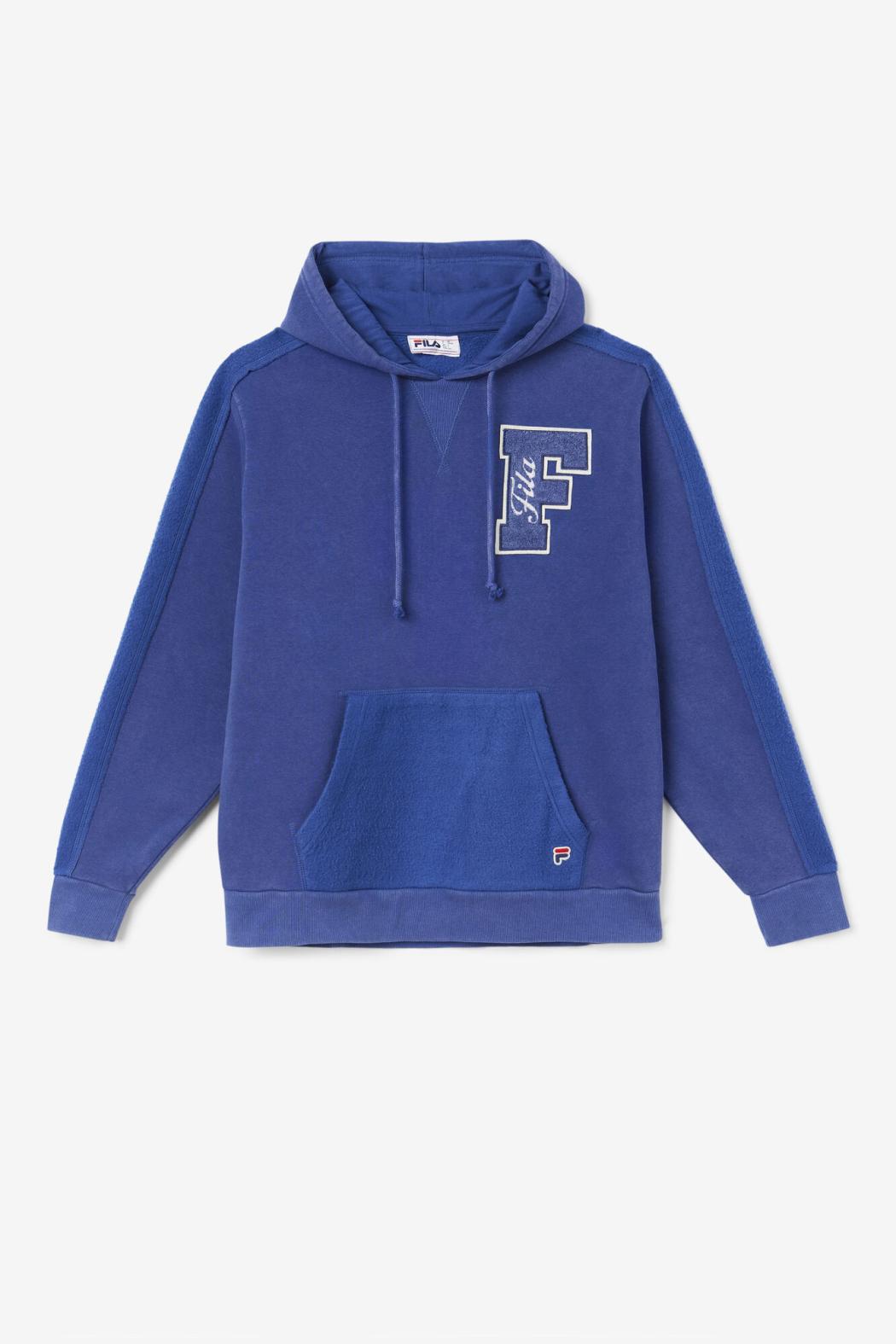FILA Bryson Vintage Wash Hoodie 475 TWILIGHT BLUE / GARDENIA | Men Sweatshirts &amp; Hoodies