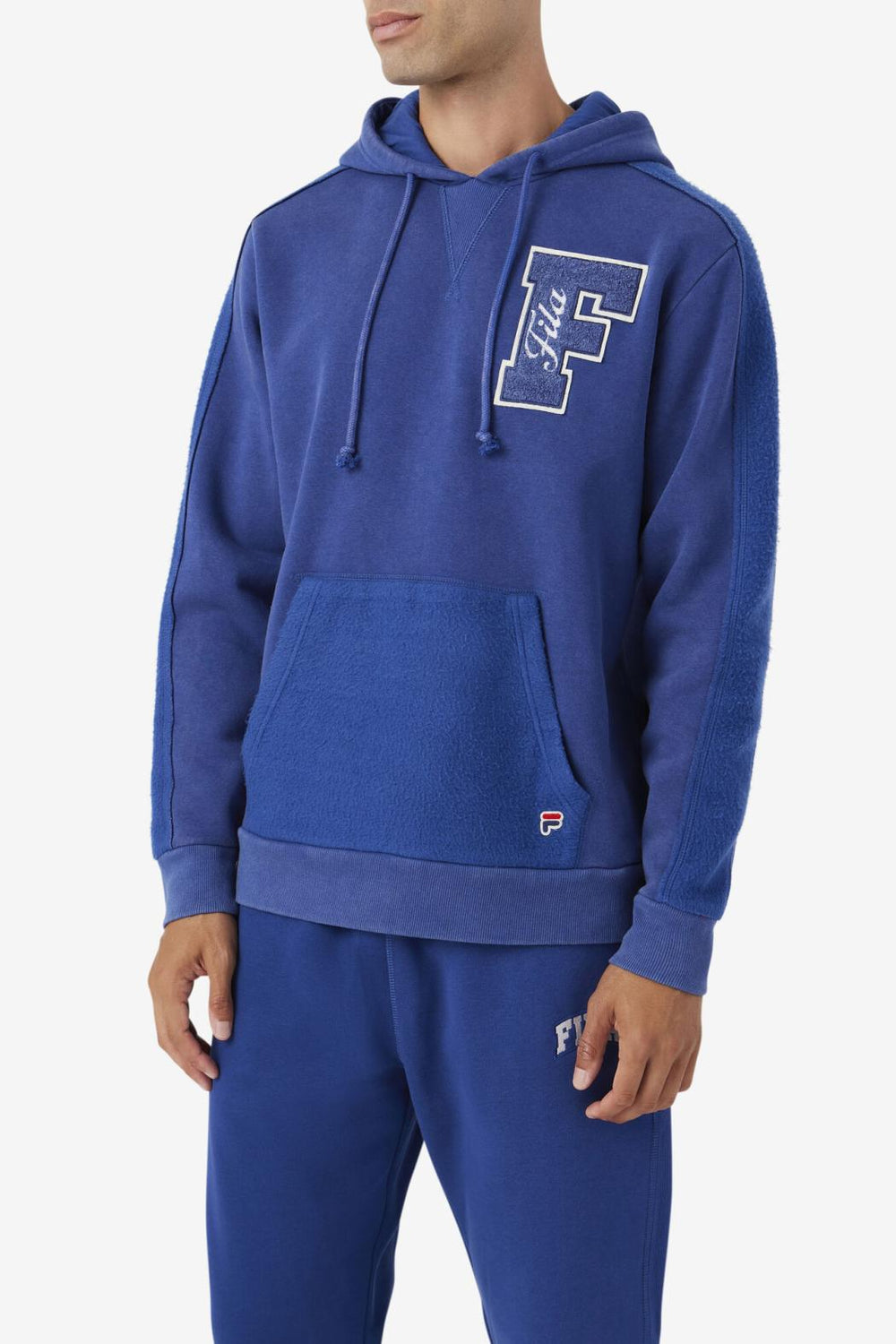 FILA Bryson Vintage Wash Hoodie 475 TWILIGHT BLUE / GARDENIA | Men Sweatshirts &amp; Hoodies