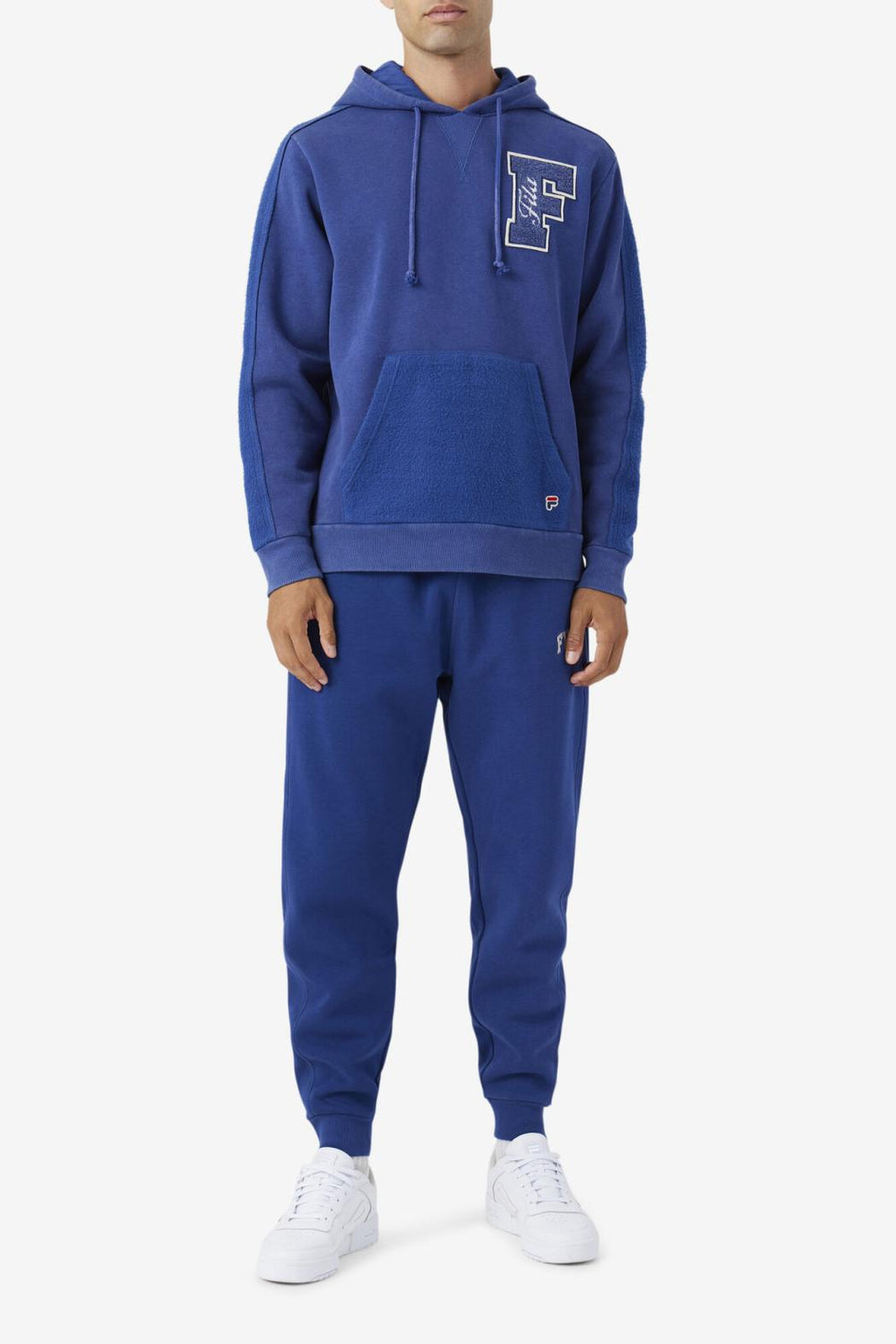 FILA Bryson Vintage Wash Hoodie 475 TWILIGHT BLUE / GARDENIA | Men Sweatshirts &amp; Hoodies