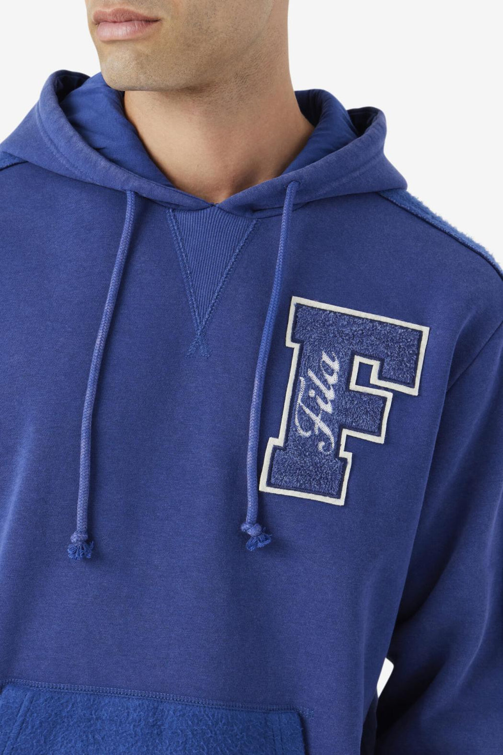 FILA Bryson Vintage Wash Hoodie 475 TWILIGHT BLUE / GARDENIA | Men Sweatshirts &amp; Hoodies