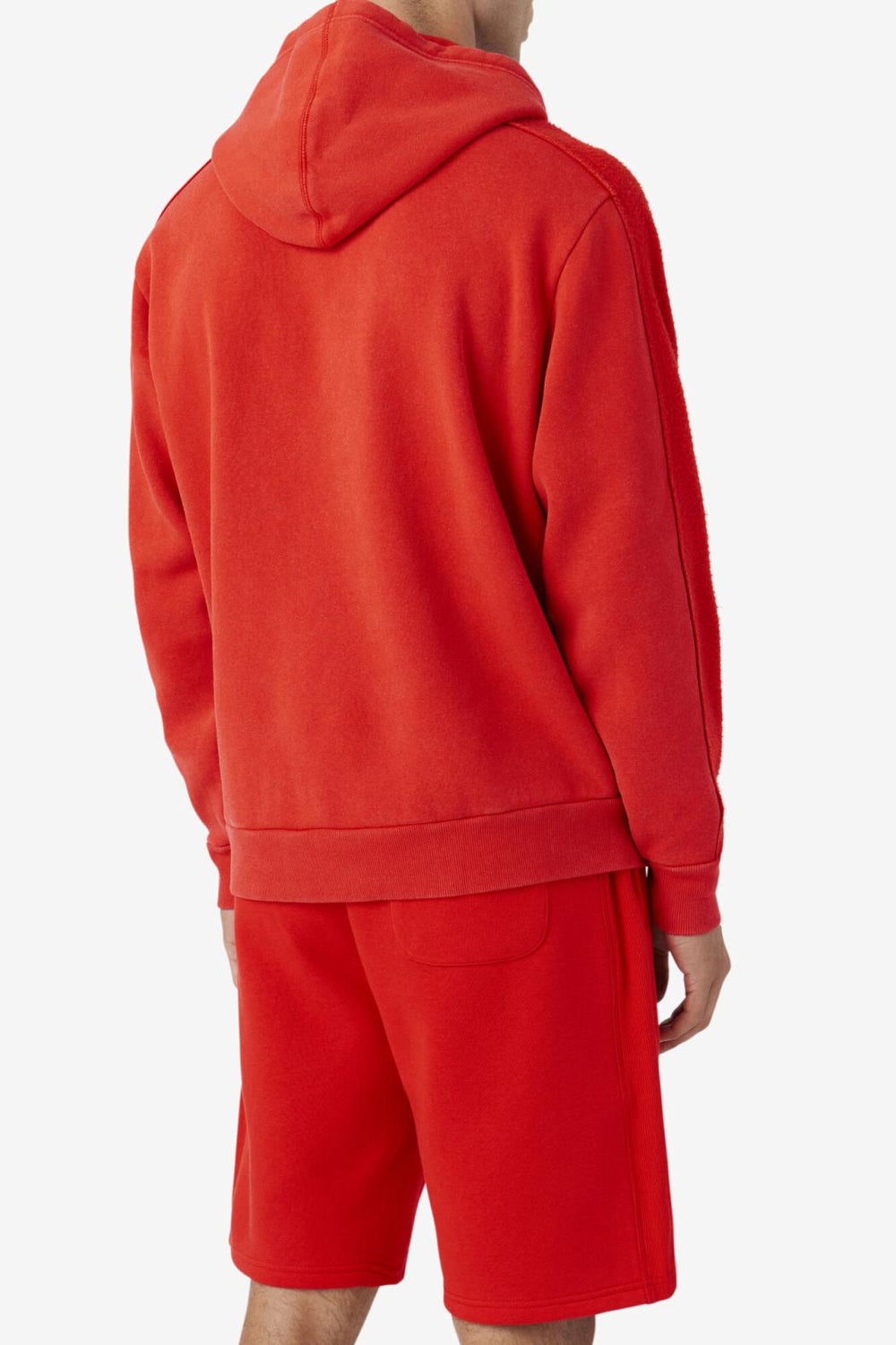 FILA Bryson Vintage Wash Hoodie 625 FIERY RED / TWILIGHT BLUE | Men Sweatshirts &amp; Hoodies