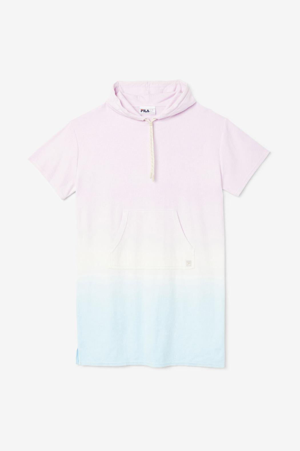 FILA Cali Hooded Poncho 534 WINSOM ORCHID / CRYSTAL BLUE / TENDER PEACH | Women Sweatshirts &amp; Hoodies