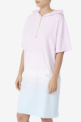 FILA Cali Hooded Poncho 534 WINSOM ORCHID / CRYSTAL BLUE / TENDER PEACH | Women Sweatshirts &amp; Hoodies