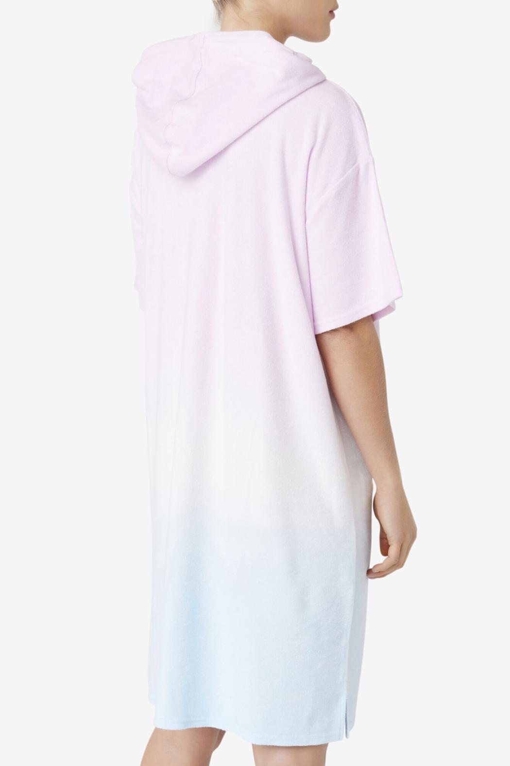 FILA Cali Hooded Poncho 534 WINSOM ORCHID / CRYSTAL BLUE / TENDER PEACH | Women Sweatshirts &amp; Hoodies