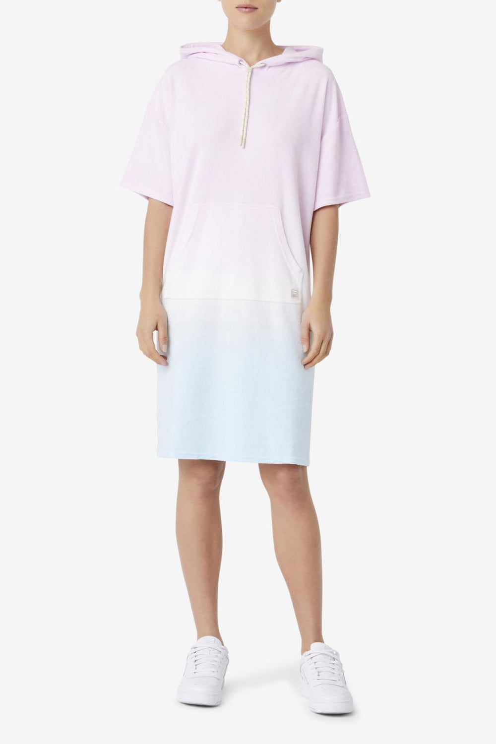 FILA Cali Hooded Poncho 534 WINSOM ORCHID / CRYSTAL BLUE / TENDER PEACH | Women Sweatshirts &amp; Hoodies