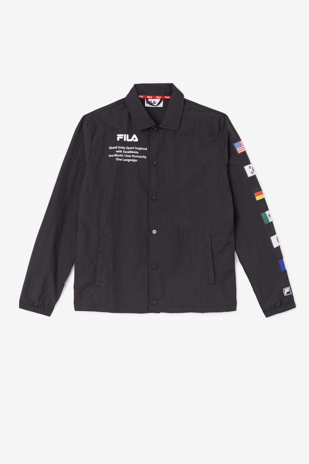 FILA Caquga Jacket 001 BLACK / WHITE | Men Sweaters &amp; Outerwear
