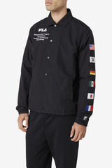FILA Caquga Jacket 001 BLACK / WHITE | Men Sweaters &amp; Outerwear