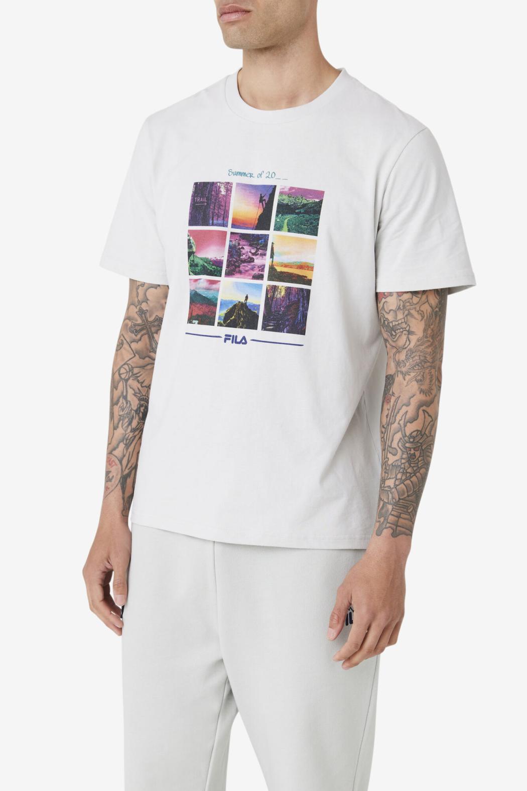 FILA Chathu Tee 149 PUMICE STONE | Men Tops