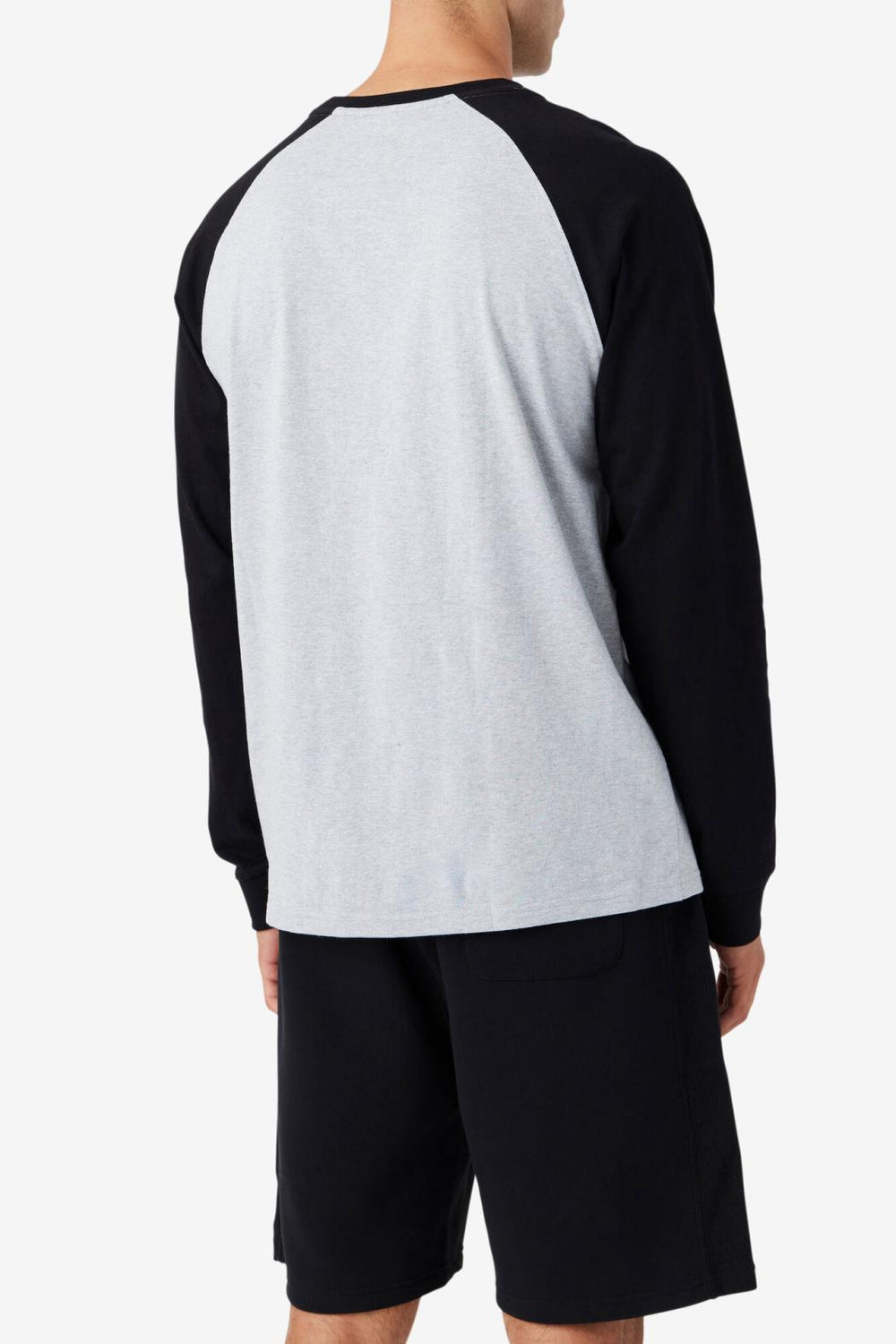 FILA Chet Raglan Tee 064 LIGHT GREY MARL / BLACK | Men Tops