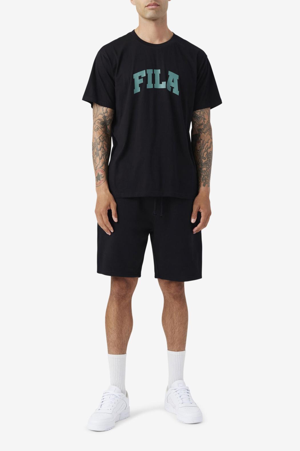 FILA Cody Tee 001 BLACK / BLUE SPRUCE | Men Tops