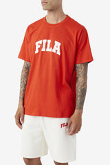 FILA Cody Tee 625 FIERY RED / WHITE | Men Tops
