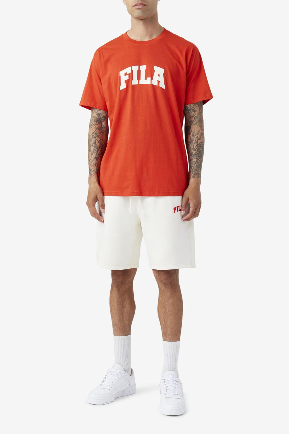 FILA Cody Tee 625 FIERY RED / WHITE | Men Tops
